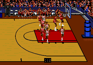 Скриншот игры Bulls versus Blazers and the NBA Playoffs